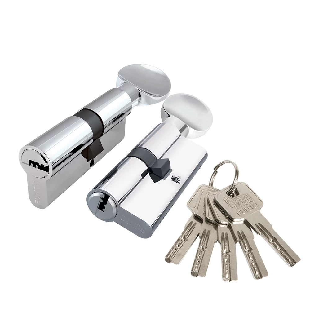 Фото Цилиндровый механизм Z3002Knob80(40+10+30) с вертушкой CP хром