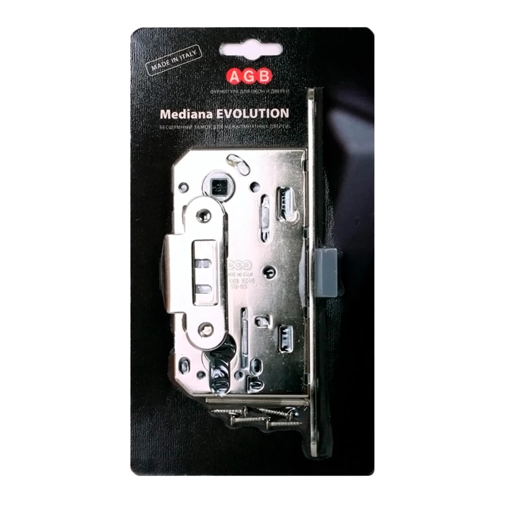 Фото Корпус замка под цилиндр MEDIANA EVOLUTION B01103.50.06.567 с отв. планкой B01000.13 (никель)