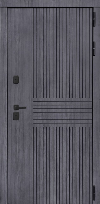 Входная дверь Берген ФЛ-185 (10мм, ПВХ ясень белый) внешняя сторона