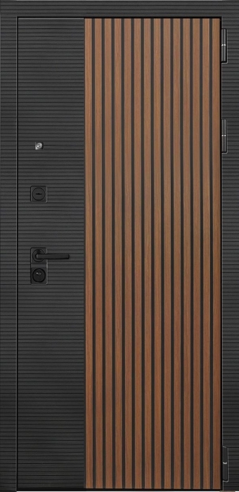 Входная дверь Модель L - 48 ФЛ-701 (10мм, дуб шоколад) внешняя сторона
